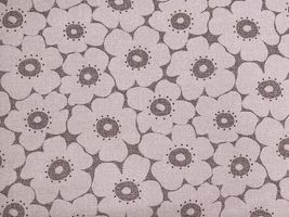 デニムライクオックスプリント「Flowers」_拡大イメージ