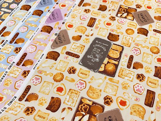 オックスプリント「猫のクッキー缶」