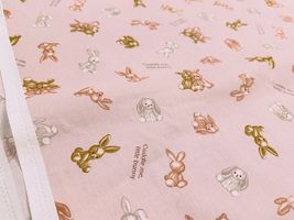 くすみカラーシーチングプリント「テディラビット」_拡大イメージ