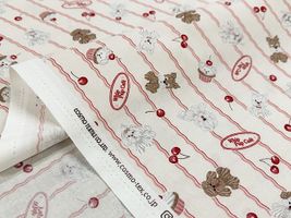 子犬のシーチングプリント「Whip puppies」_拡大イメージ