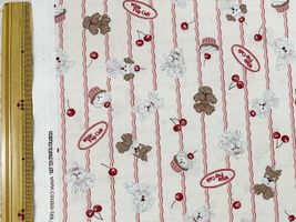 子犬のシーチングプリント「Whip puppies」_拡大イメージ