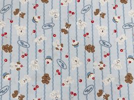 子犬のシーチングプリント「Whip puppies」_拡大イメージ