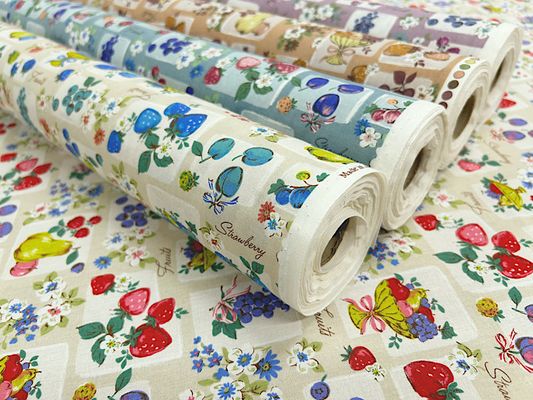 シーチングプリント レトロメモリーズ「フルーツバスケット」