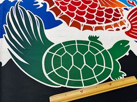 大塚屋オリジナルインクジェットシーチングプリント「夢の大漁旗」_拡大イメージ