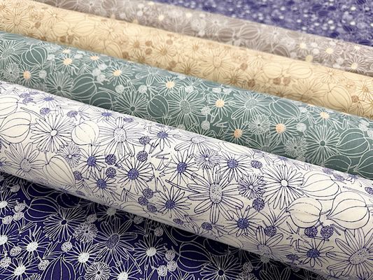 60ローン花柄プリント「ゴールデンベリー」