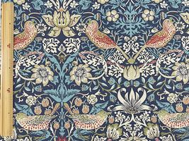 ■お取り寄せ商品■ スペイン輸入 ウィリアムモリスコレクション「Strawberry Thief」ネイビー