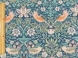 ■お取り寄せ商品■ スペイン輸入 ウィリアムモリスコレクション「Strawberry Thief」グリーンブルー