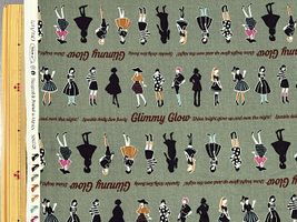 シーチングプリント un/no「Retro fashion」_拡大イメージ