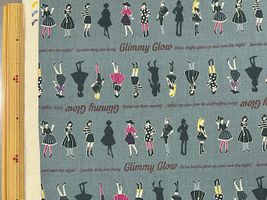 シーチングプリント un/no「Retro fashion」_拡大イメージ