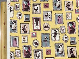 シーチングプリント un/no「Fashion collection」パステルイエロー