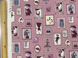 シーチングプリント un/no「Fashion collection」スモークピンク