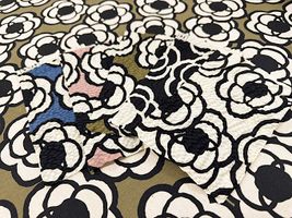 コットンこばやしリップルプリント「くるくるフラワー」_拡大イメージ