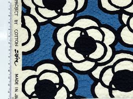 コットンこばやしリップルプリント「くるくるフラワー」_拡大イメージ