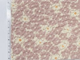 コットンこばやしリップルプリント「お花畑」ペールピンク