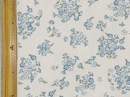 Otsukaya×koizumiクールクロスニット「LE DEPART ネモフィラ」オフホワイト地×青花