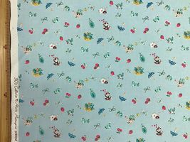 シャーティングプリント 松山敦子30`sCollection「お散歩ティータイム」アクアブルー