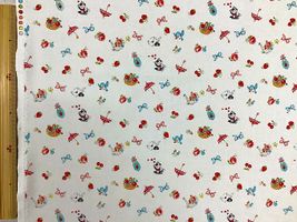 シャーティングプリント 松山敦子30`sCollection「お散歩ティータイム」ホワイト