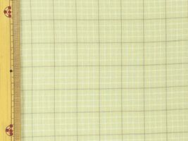 【現品限り特価】Exclusive Collection 西脇産先染ナチュラルボイルチェック薄緑