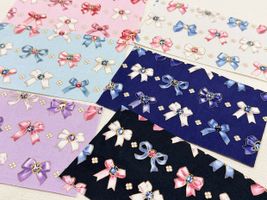 シーチングプリント un/no「ビジューリボン」_拡大イメージ