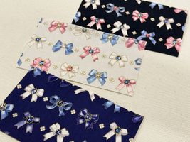 シーチングプリント un/no「ビジューリボン」_拡大イメージ