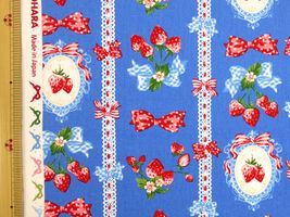 【現品限り特価】オックスプリント クラシカルモダン2022 ストロベリーレースブルー