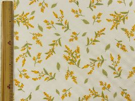 Otsukaya×koizumiクールクロスニット「モーメント・ミモザアカシア」ベージュ×イエロー