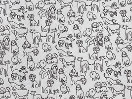 ゆるくてかわいい犬たちのクールクロスニット_拡大イメージ