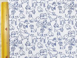 ゆるくてかわいい犬たちのクールクロスニット_拡大イメージ