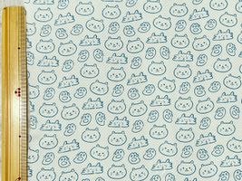 にゃんにゃんネコちゃんのクールクロスニットブルー系