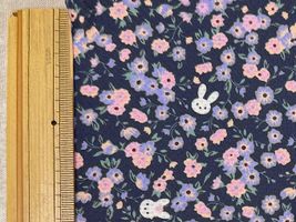 お花とうさぎのクールクロスニット_拡大イメージ