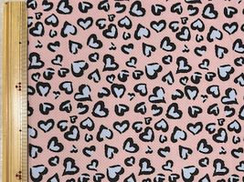 ラブリーレオパードのクールクロスニットくすみピンク