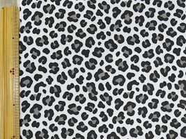 かわいいヒョウ柄レオパードクールクロスニットオフホワイト