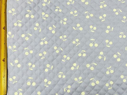 フレンチオックスチェリーのプリントキルティング