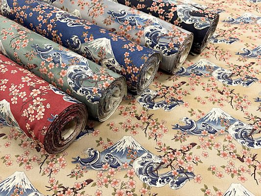 ヴィンテージシーチングプリントCreate Your Style「富士と桜」