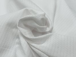 【現品限り特価】アパレル仕様のドライタッチニット無地オフホワイト