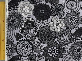 北欧調オックスプリント「ノルディックフラワー」_拡大イメージ