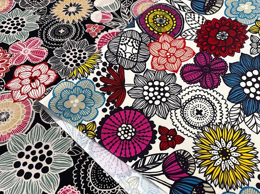 北欧調オックスプリント「ノルディックフラワー」