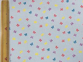 カラフルなリボンのクールクロスニットライトブルー