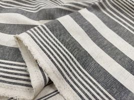 【現品限り特価】広幅な国産綿麻先染マルチストライプ_拡大イメージ