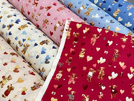 シーチングプリント un/no「ハートフル・ギフト」