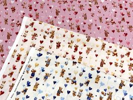 シーチングプリント un/no「ハートフル・ギフト」_拡大イメージ