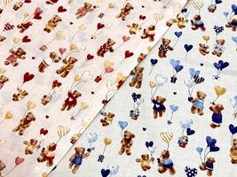 シーチングプリント un/no「ハートフル・ギフト」_拡大イメージ