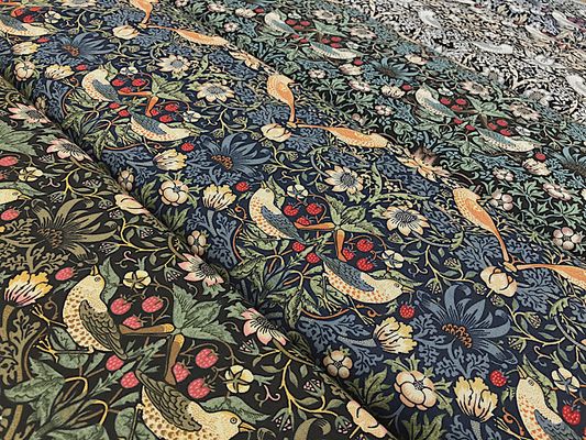 シーチングプリント BEST OF MORRIS「いちご泥棒」