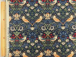 シーチングプリント BEST OF MORRIS「いちご泥棒」ブルー