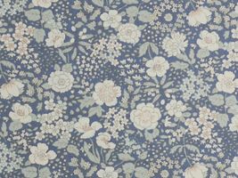 コットンこばやし 花柄ブロードプリントブルー