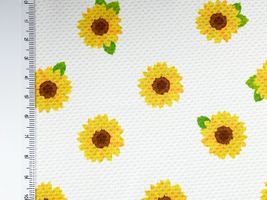 サンサンひまわりのクールクロスニット黄色系