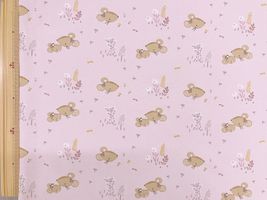 【現品限り特価】野ねずみのスムースニットプリントペールピンク