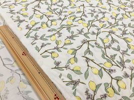 コットンこばやし 檸檬のブロードプリントオフホワイト