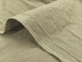 綿麻タンブラーワッシャー無地「MACARON」カーキグリーン