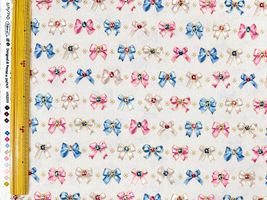 シーチングプリント un/no「ビジューリボン」_拡大イメージ